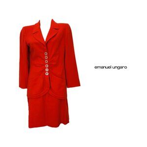 Emanuel Ungaro Vintage skirt Suit Sz Italian 40 US 6 includes jacket & skirt